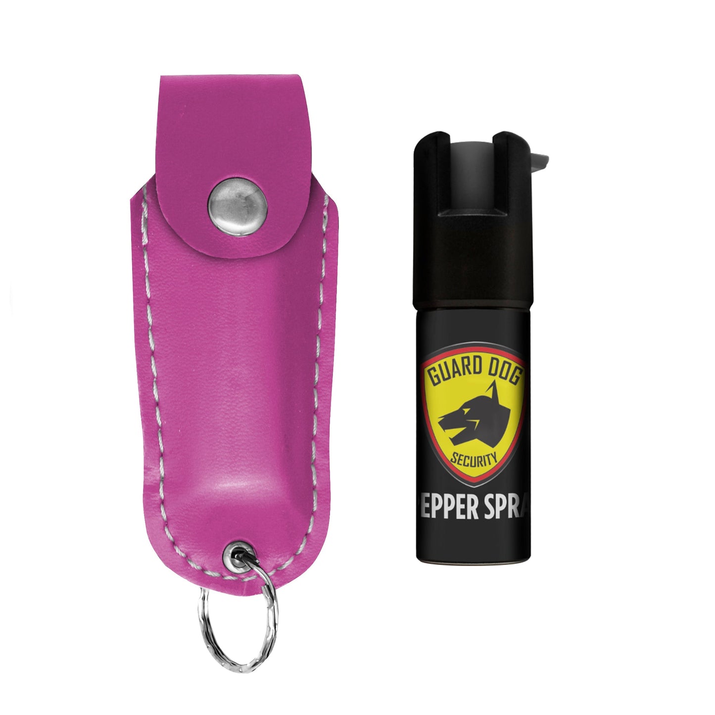 Pepper Spray Soft Leather Case | 0.5 oz w/ Keychain