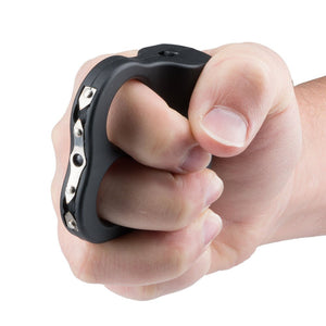 
                  
                    Stun Gun Knuckle IDO2 with Flashlight | 110 Lumen w/ Rubberized Grip
                  
                