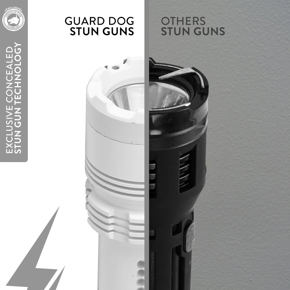 LightSafer - Stun Gun Flashlight 400 Lumens with Charging Indicator - Stun Gun