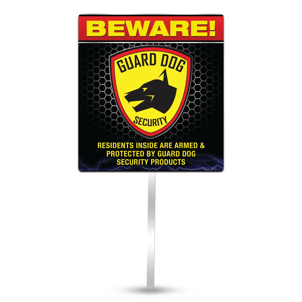 Dog Guard Sign Buy Yard Sign online | Guard Dog Security