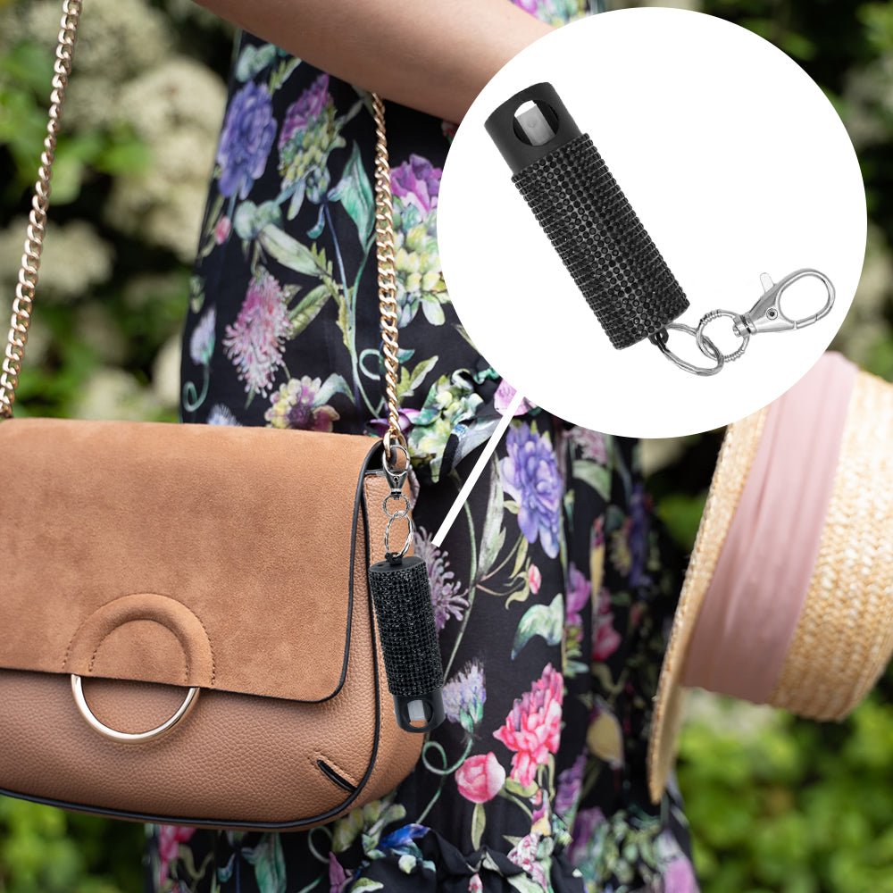 Bling It On - Keychain Pepper Spray with Rhinestones (2 Pack) - Pepper Spray