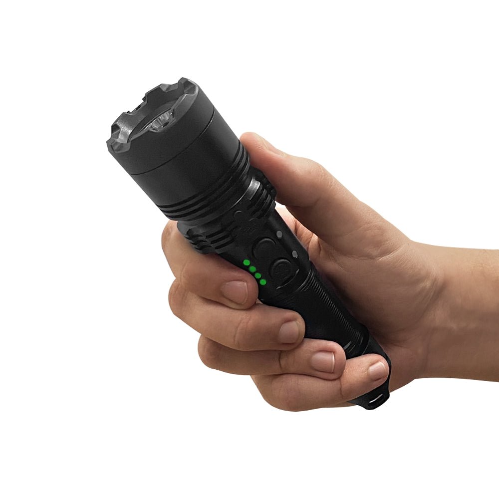 Stun Gun Lightsafer with Flashlight | 400 Lumen w/ Charging Indicator