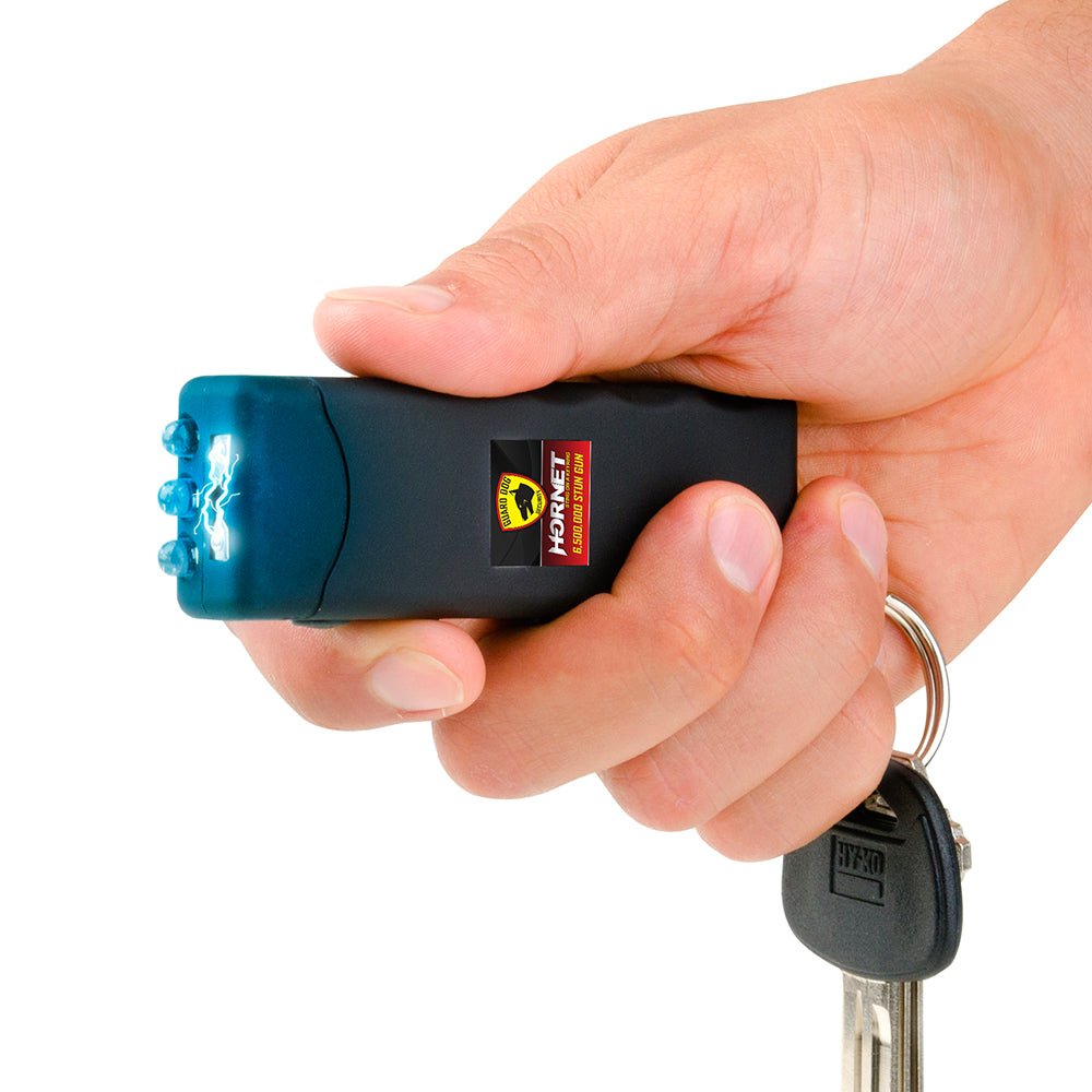 Stun Gun Hornet with Flashlight | 110 Lumen w/ Keychain