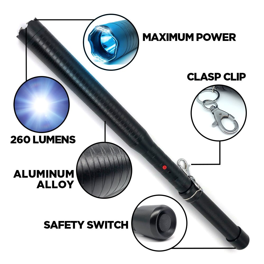 Titan - Stun Gun Baton & Flashlight - Ideal When Walking Your Dog - Stun Gun