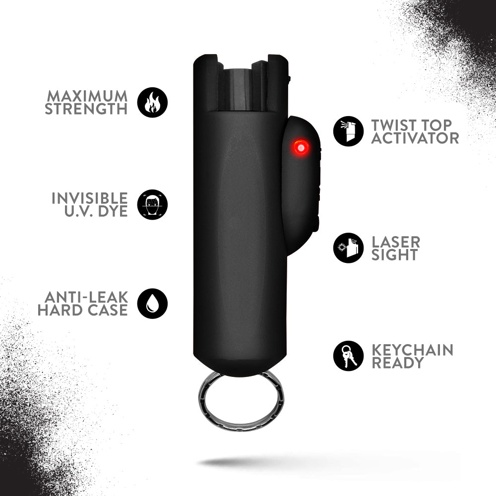 AccuFire - Pepper Spray with Laser Sight. Made in USA. (2 Pack) -
