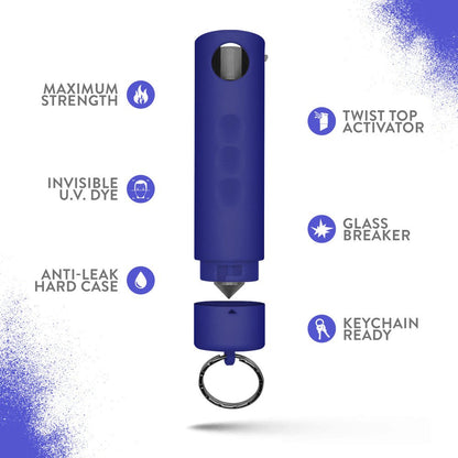 Harm & Hammer - Glow in the Dark Pepper Spray with Glass Breaker - Pepper Spray