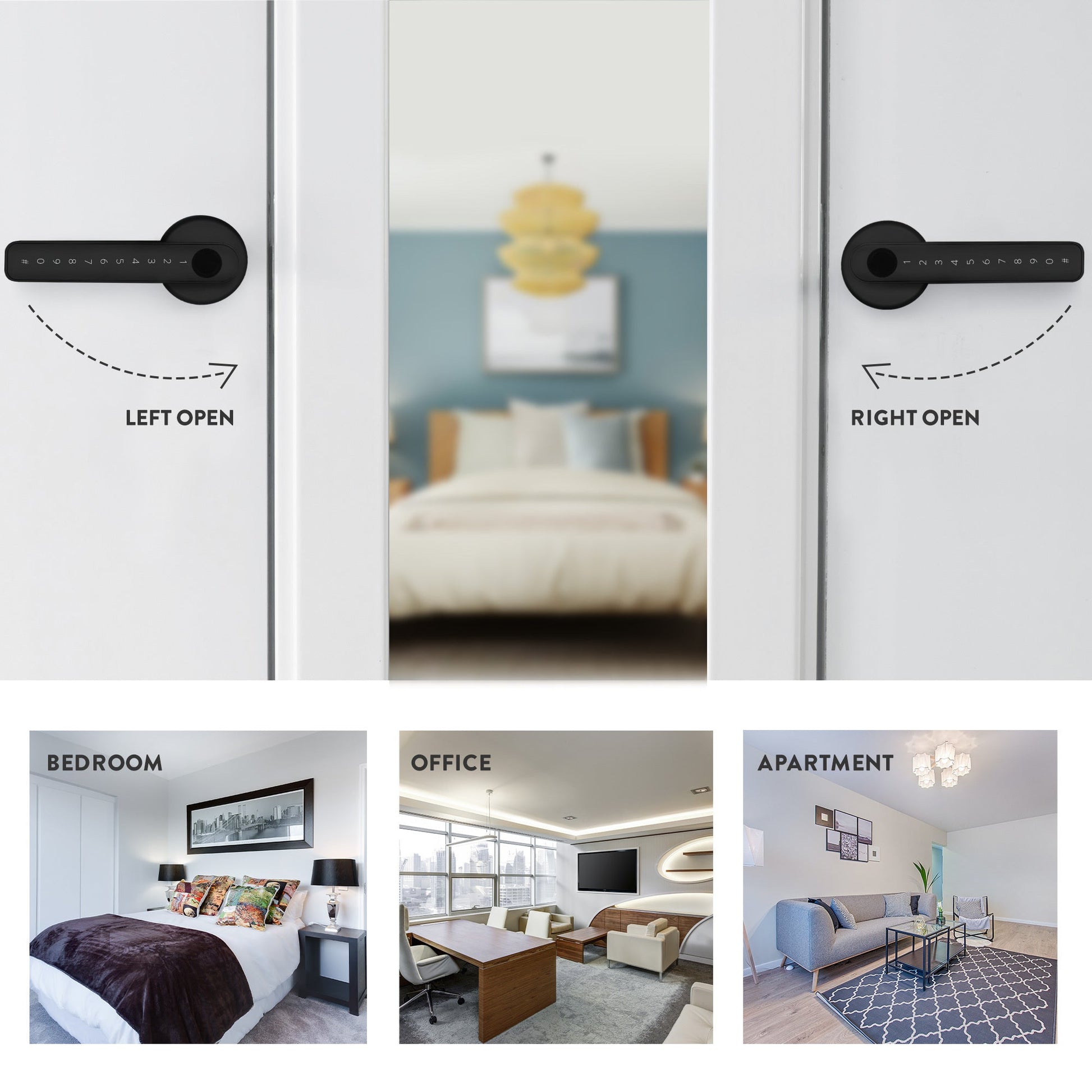 Ziplock Handle Door Lock -