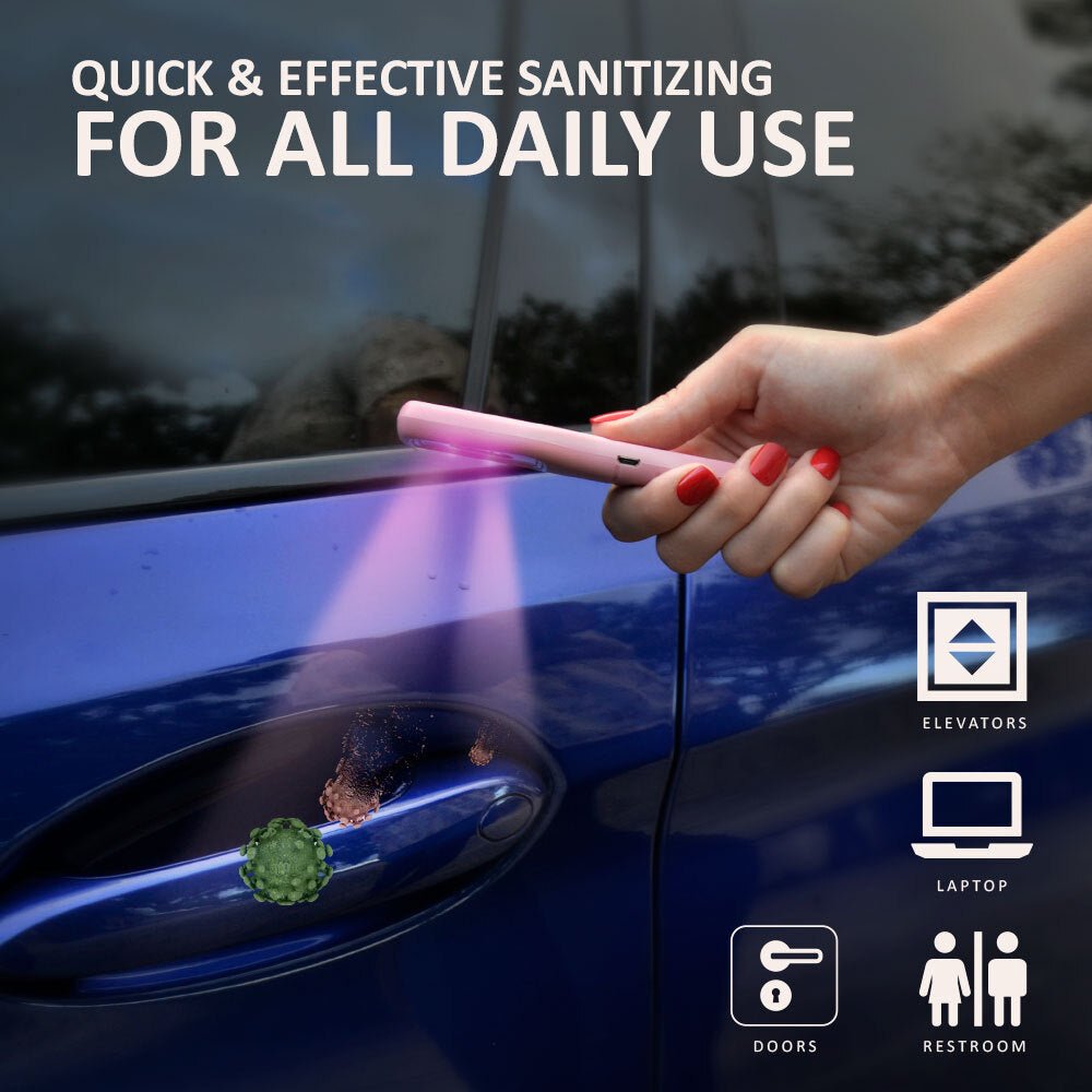 UV Light Sanitizer Wand - Portable for Daily Use Kills up to 99.9% Bacteria Mold and Viruses - Sterilizer