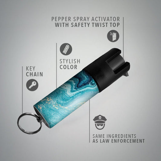 Keychain Pepper Spray with Unique Pattern Designs - Pepper Spray