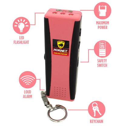Hornet 2 - Mini Stun Gun with LED Light and 120 dB Alarm - Stun Gun