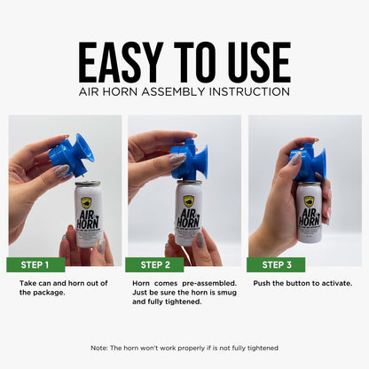 Air Horn 1.4 oz | 1-mile away safety and Outdoor Alarm 2 Pack