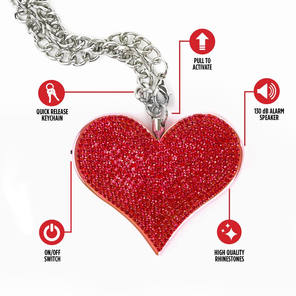 Confetti Glitter Heart Safety Alarm in 2023