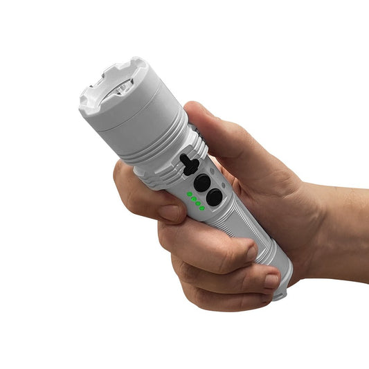 Stun Gun Lightsafer with Flashlight | 400 Lumen w/ Charging Indicator