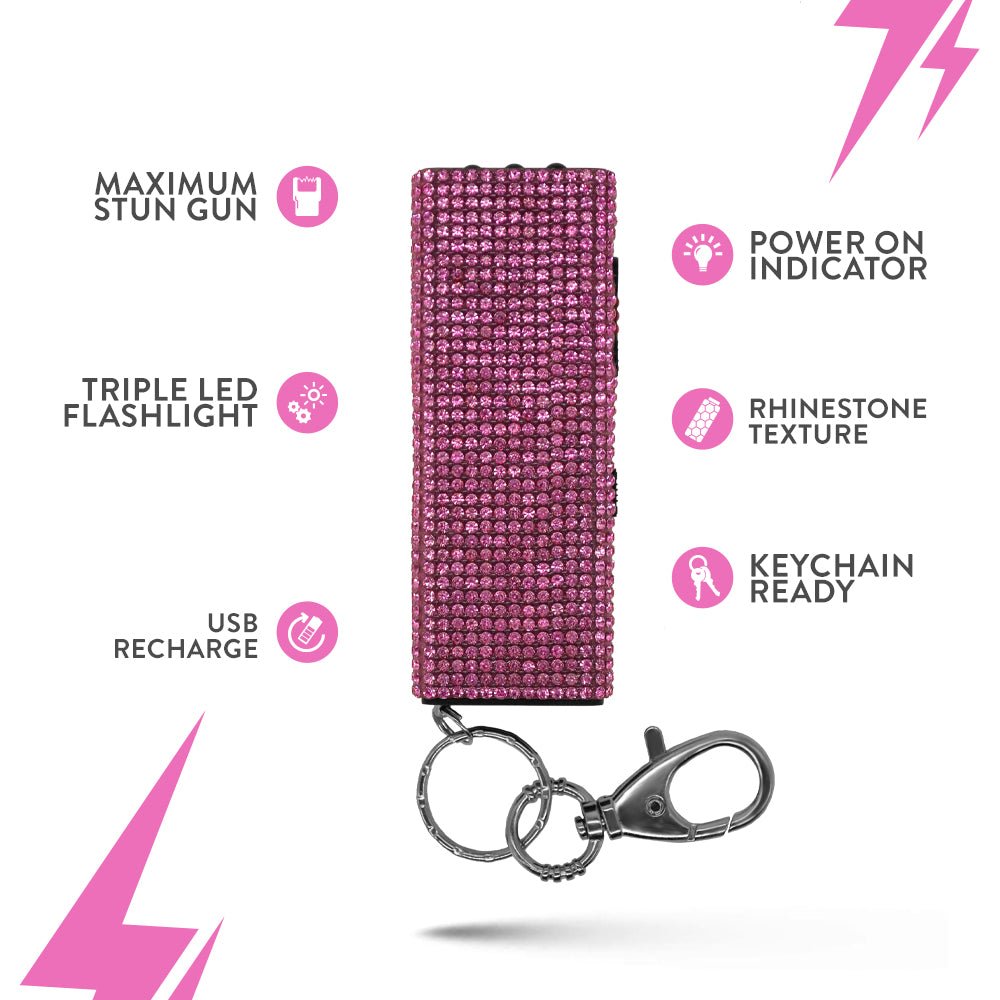 Mini Rhinestoning Gun Buy Stun Gun with Stylish Rhinestone Design online | Guard Dog Security