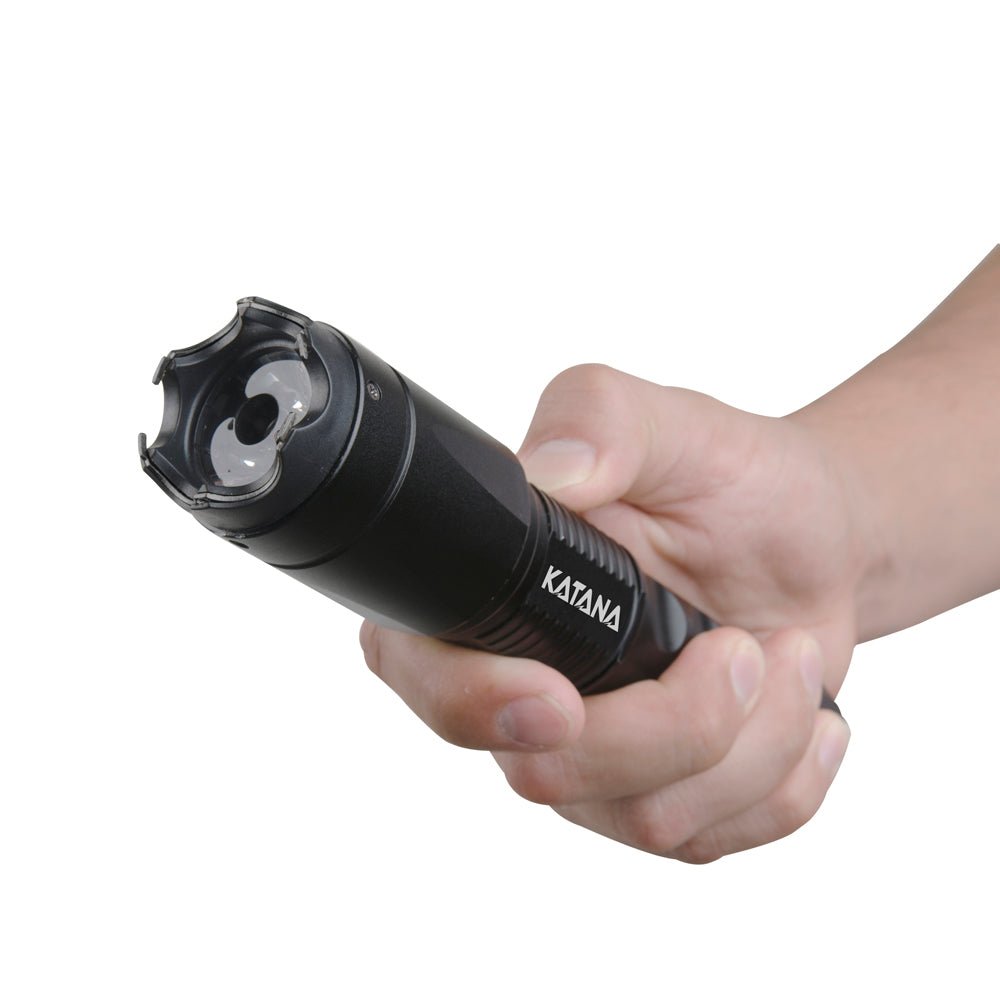 Stun Gun Katana with Flashlight | 400 Lumen w/ Glass Breaker