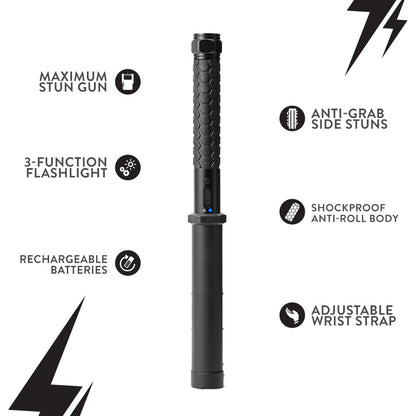 Sidekick - Stun Gun Flashlight with Anti Grab Prongs - Stun Gun