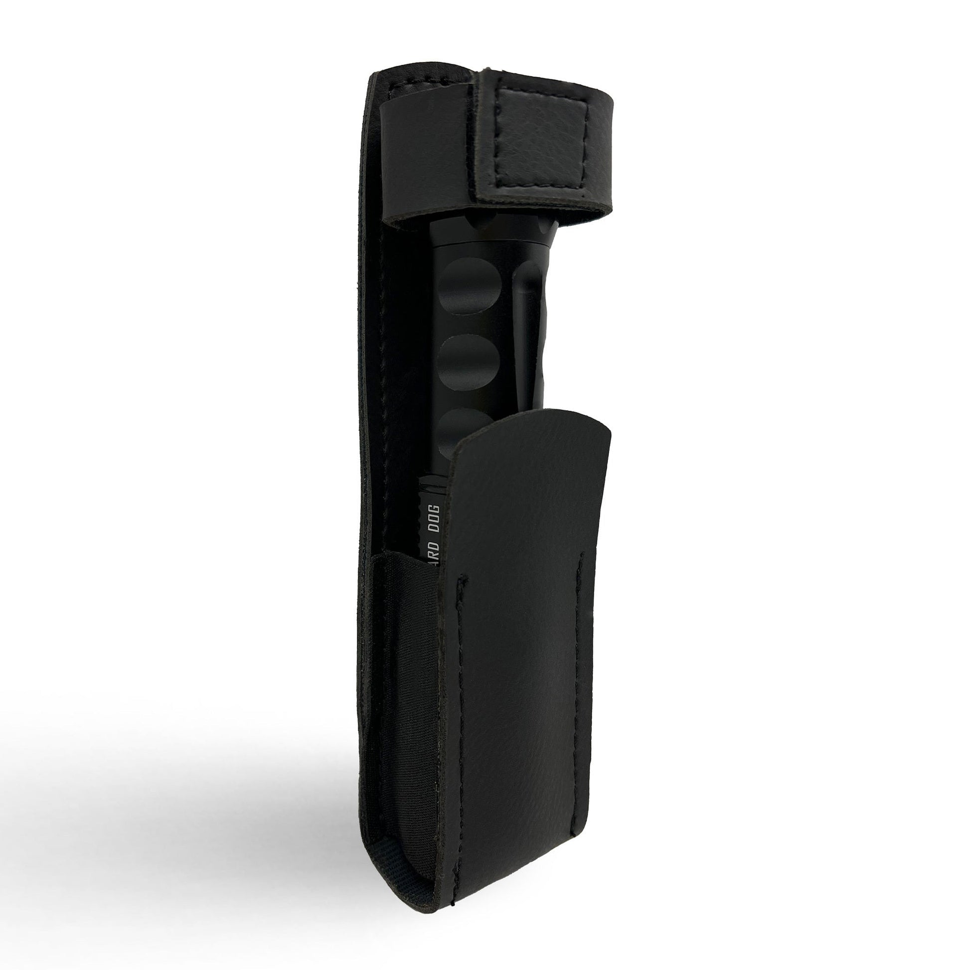 Leather Holster with Belt Loop for Stun Guns and Flashlights -