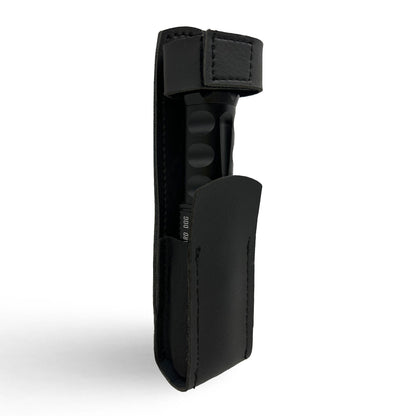 Leather Holster with Belt Loop for Stun Guns and Flashlights -
