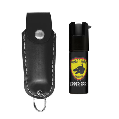 Pepper Spray Soft Leather Case | 0.5 oz w/ Keychain