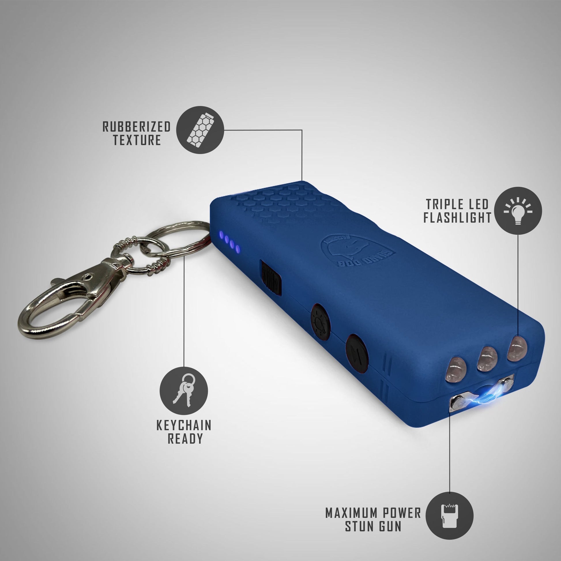 Hornet + Mini Stun Gun with LED Keychain and Charging Indicator - Stun Gun