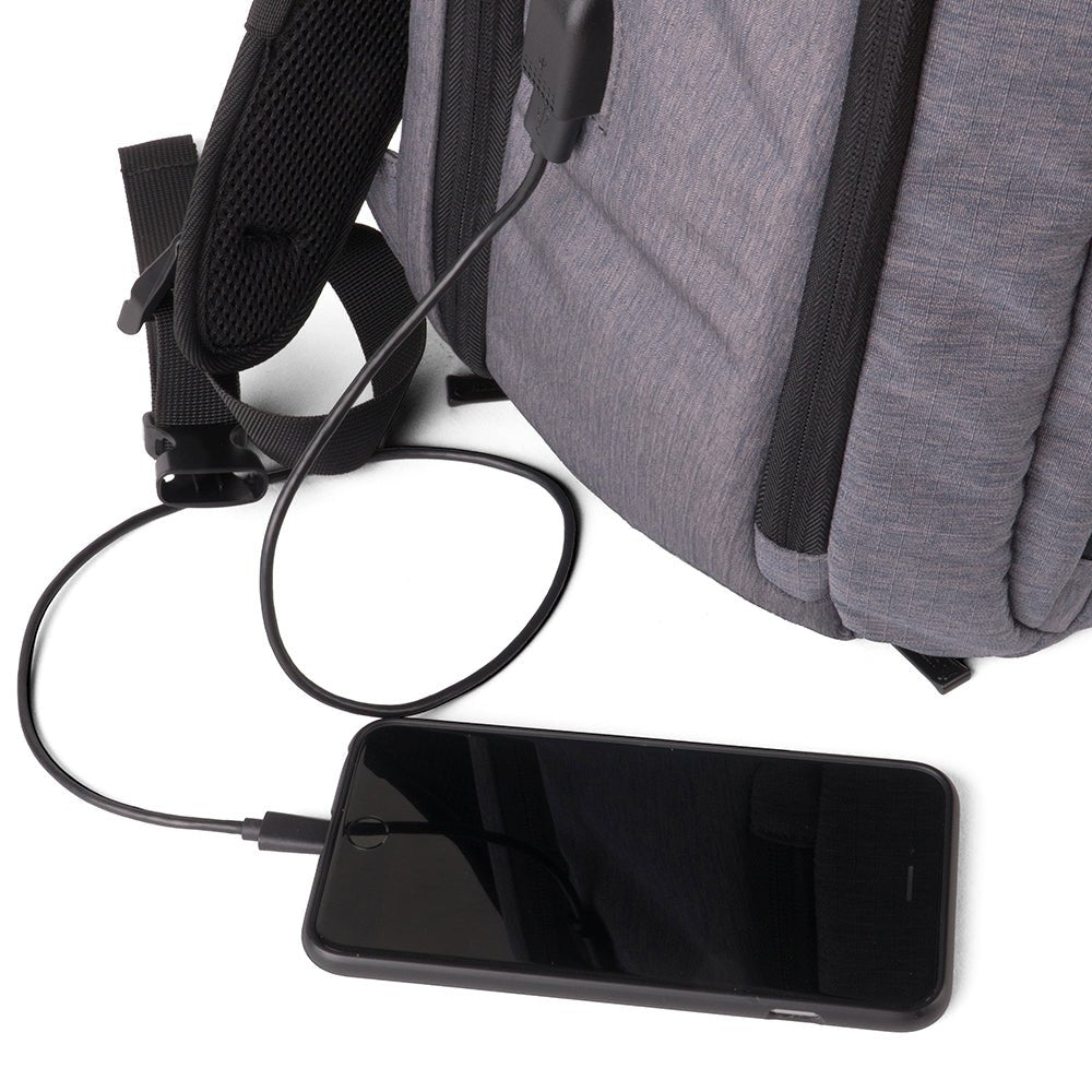 Proshield Smart - Bulletproof Backpack, IIIA w/ Charging Bank (Gray) - Backpack