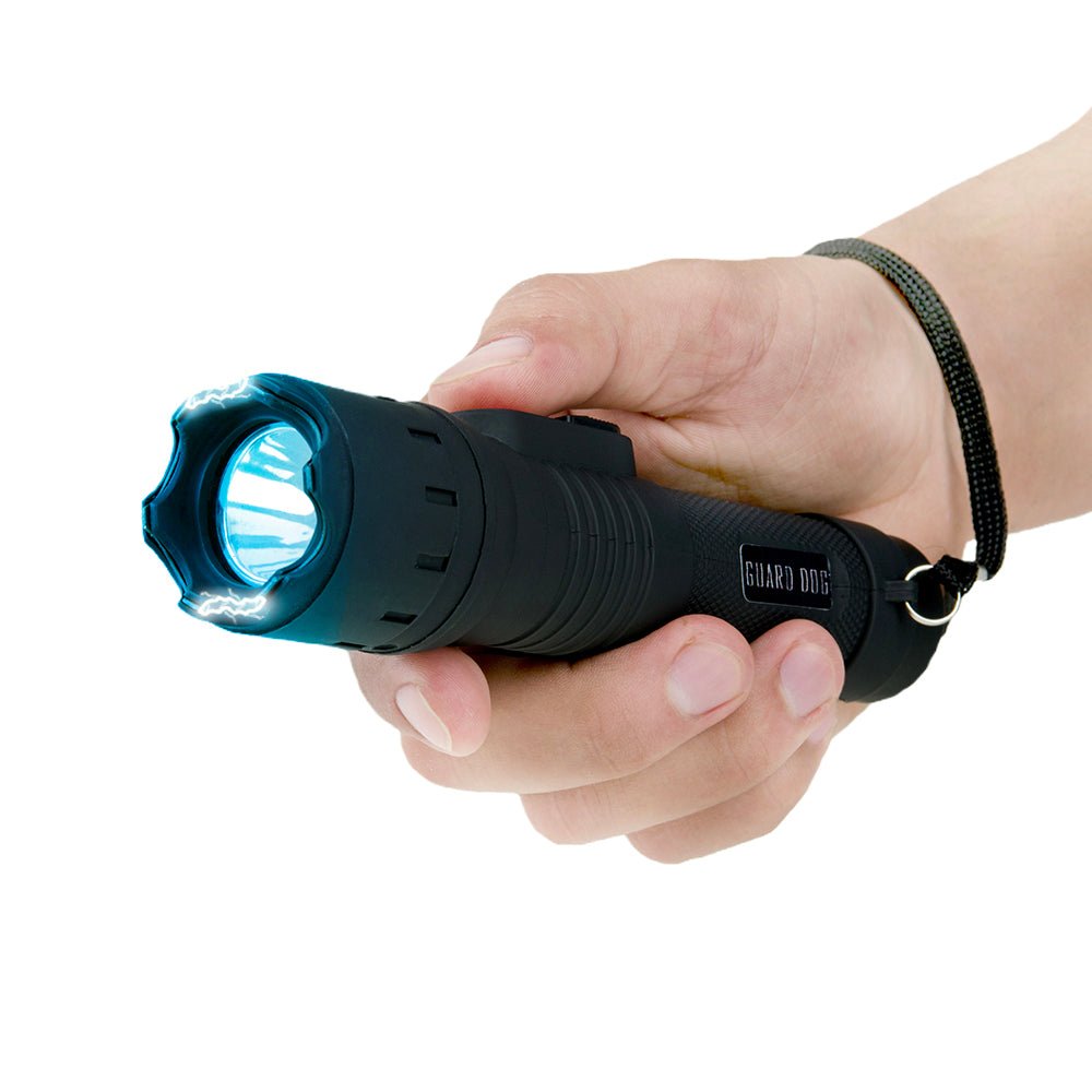 Stun Gun Stealth with Flashlight | 110 Lumen w/ Rubberized Grip