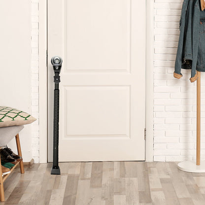 Door Keeper with Alarm - Heavy Duty Dual Function Security Bar - Easy to Install - Home Security
